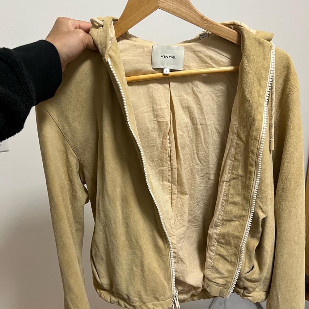 Vince Lamb Leather Jacket